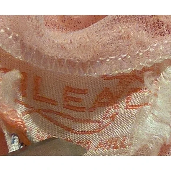 VTG GILEAD Pink Nylon & Lace Full-length Nightgown Lingerie Size 34 - Picture 11 of 15